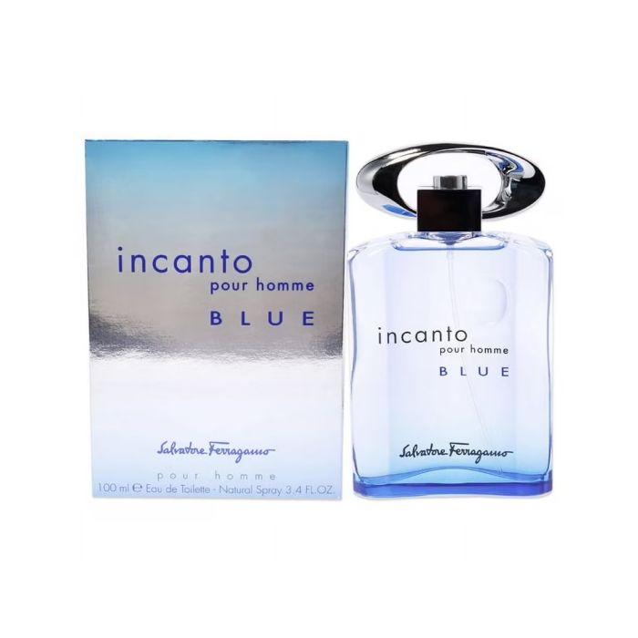 Salvatore Ferragamo Incanto Blue Pour Homme Eau de Toilette 3.4 OZ Men