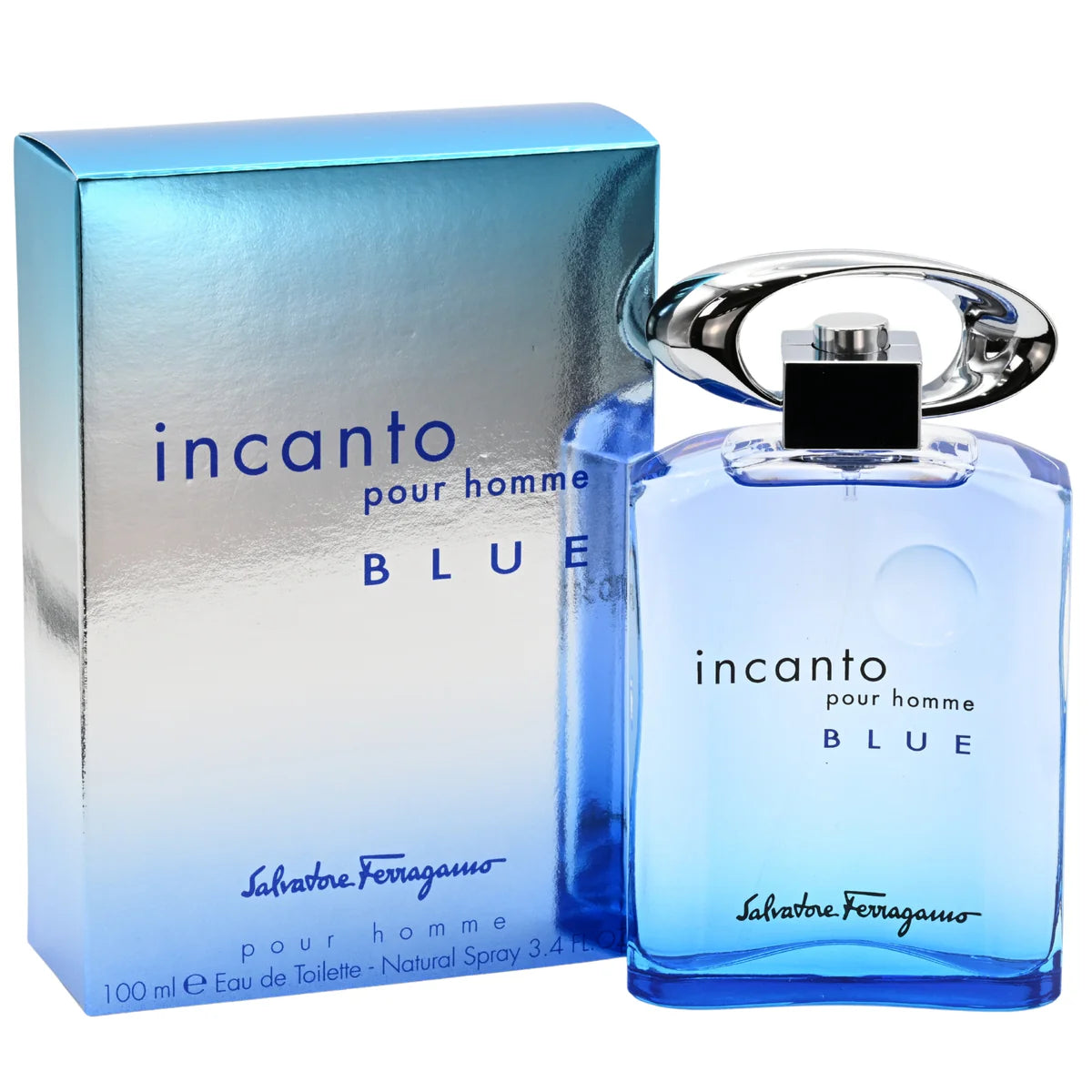 Salvatore Ferragamo Incanto Blue Pour Homme Eau de Toilette 3.4 OZ Men