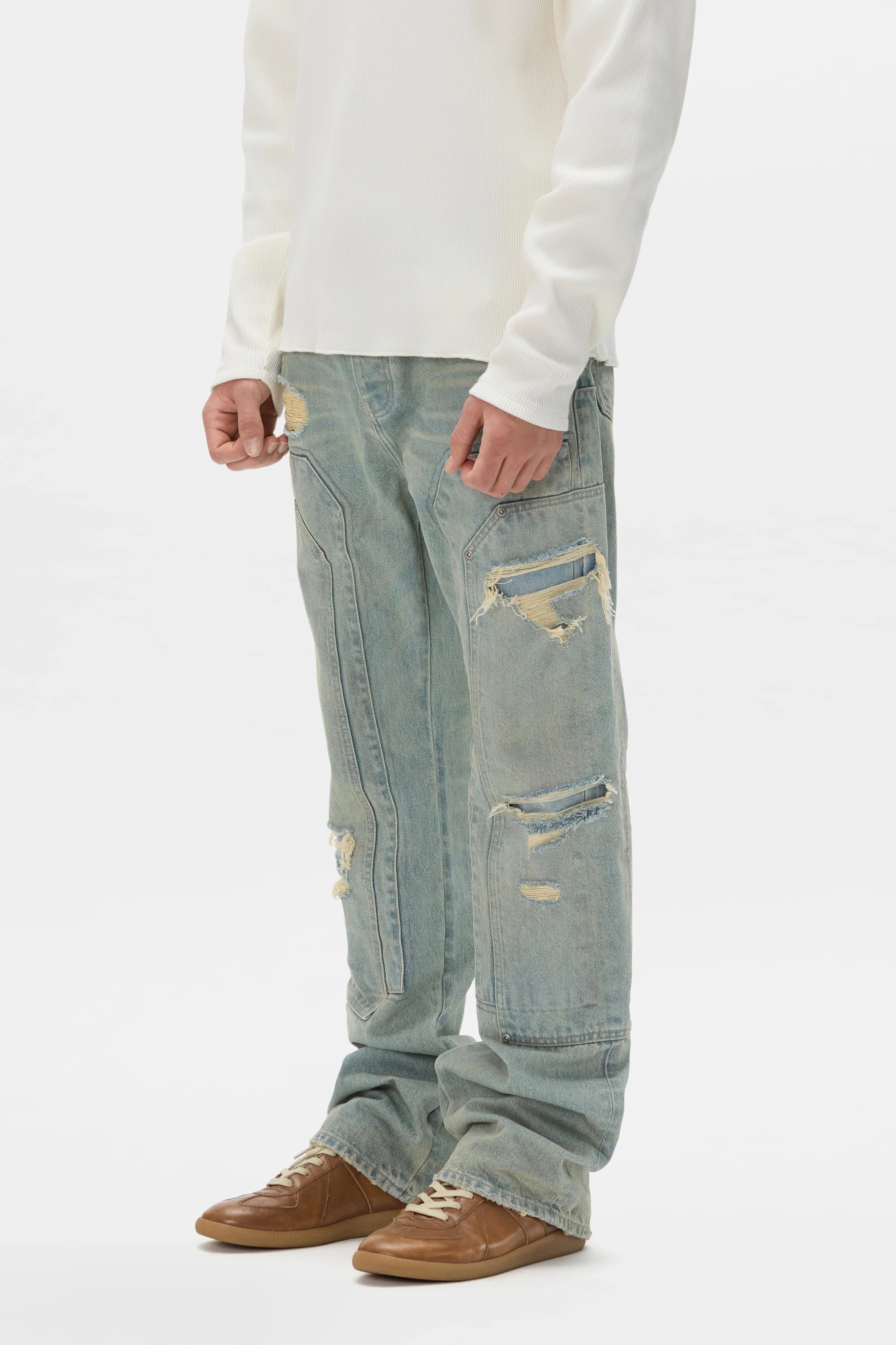 Purple Brand Dirty Fade Down Bootcut Jean P026-BTDM226