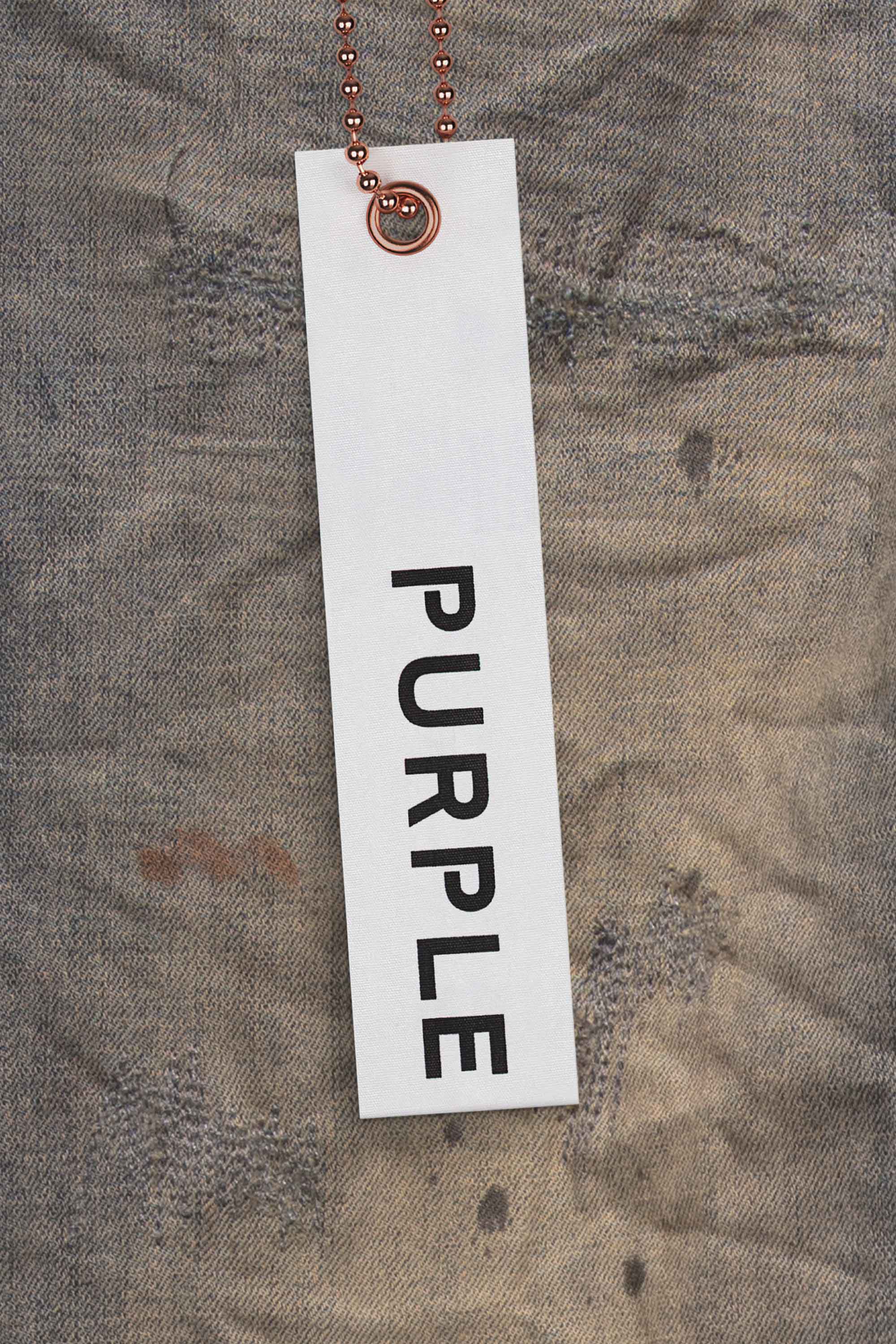 Purple Brand P001 Indigo Oil Repair Jeans IOR