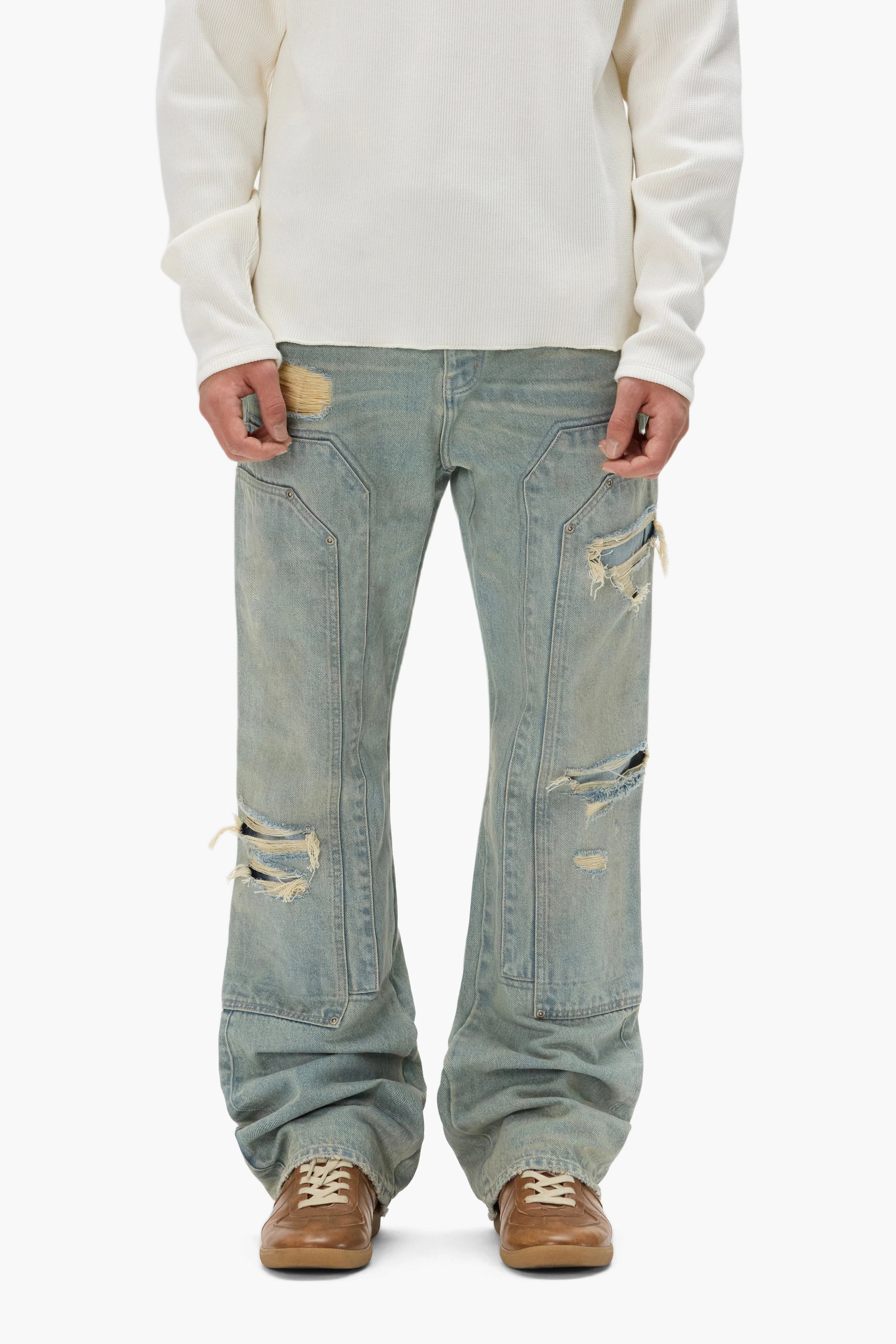 Purple Brand Dirty Fade Down Bootcut Jean P026-BTDM226