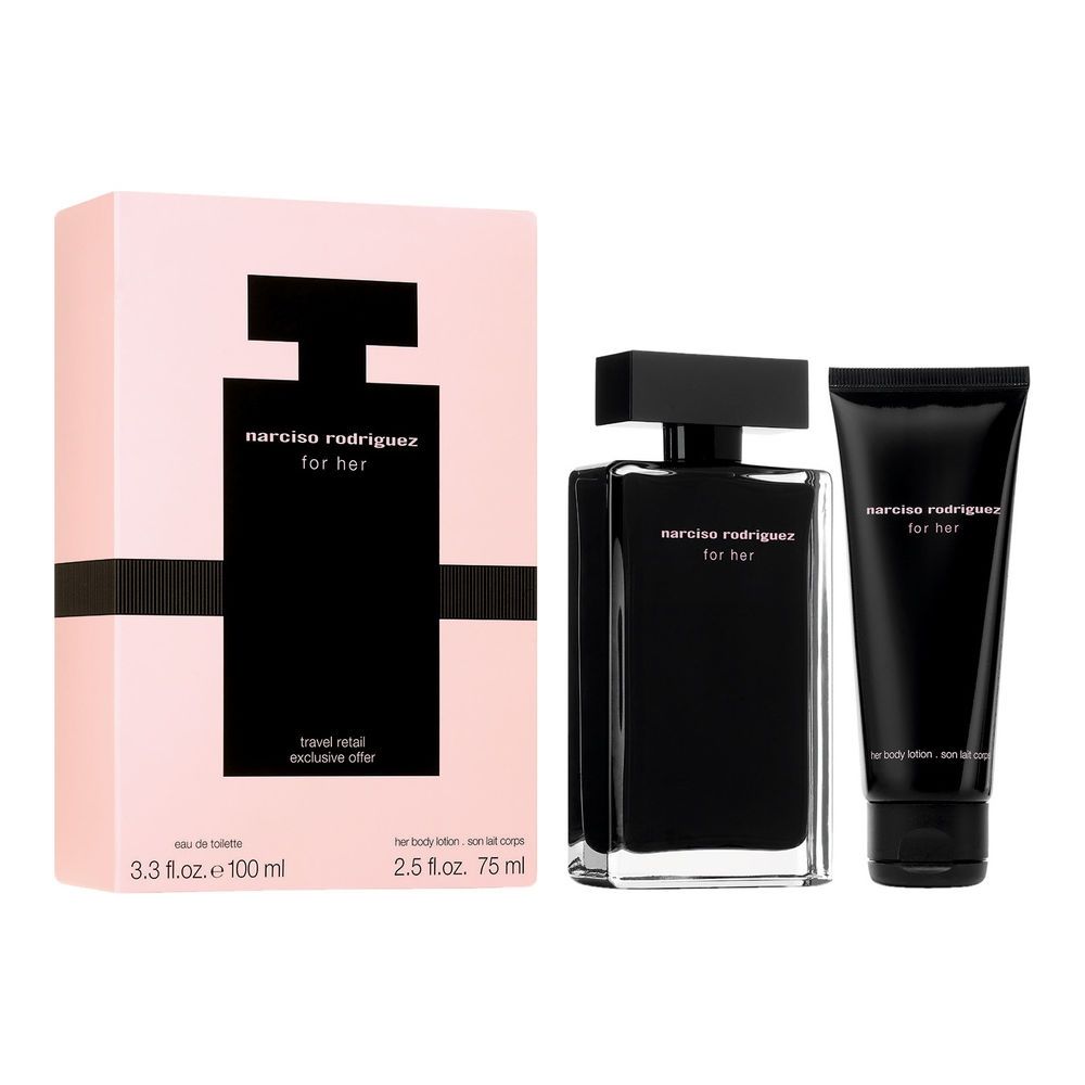 Narciso Rodriguez For Her Travel Retail Set Toilette and Lotion Kit