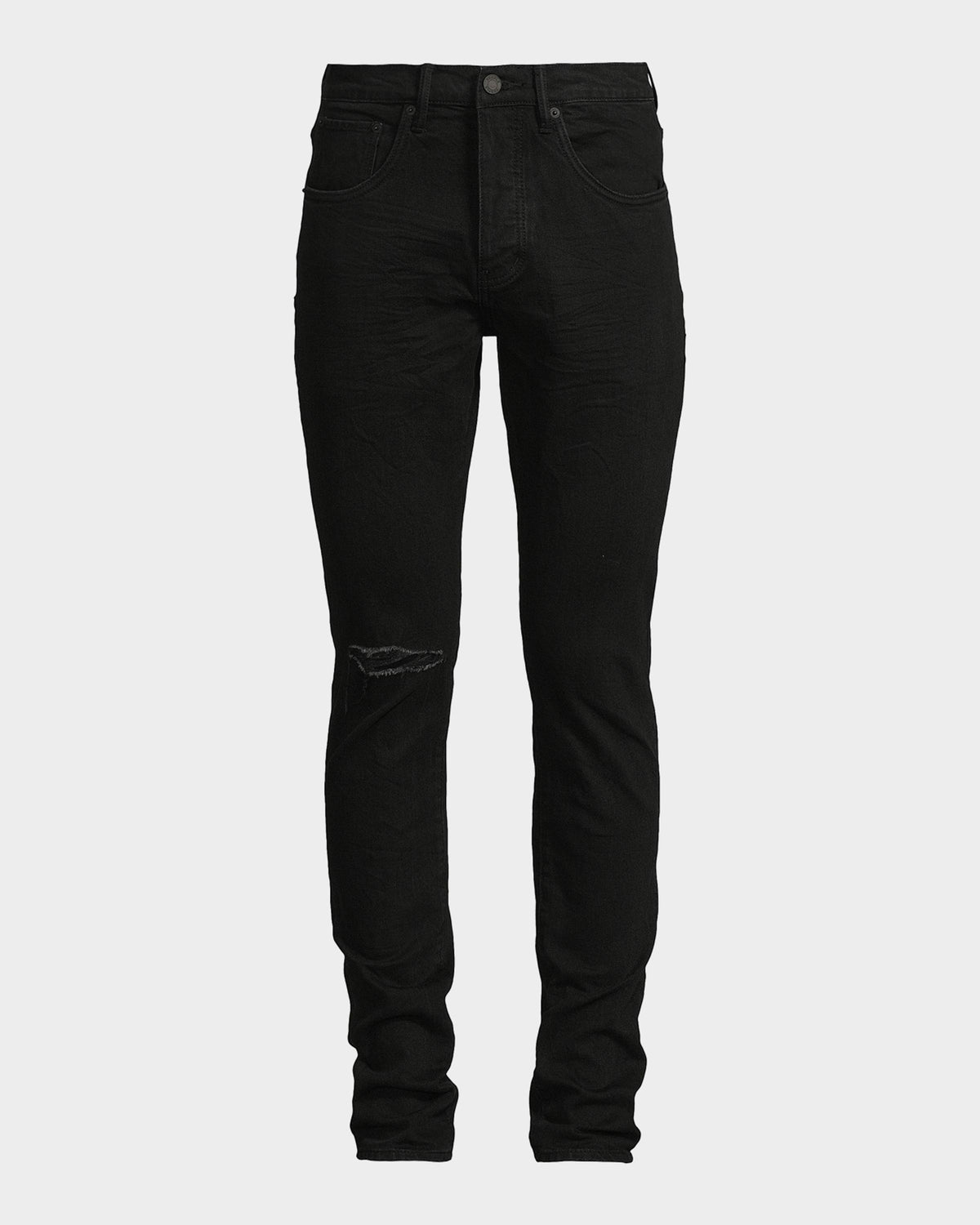 Purple Brand Knee Slit Rinse Slim Jeans P002-NDBR825