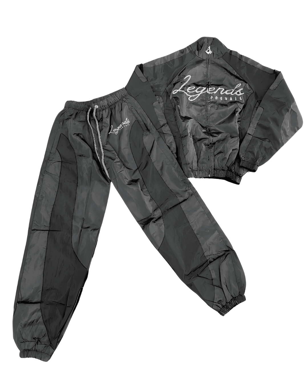 Legends Prevail Windbreaker Set In Black