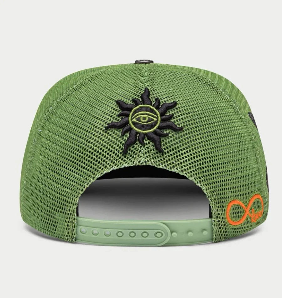 Godspeed Forever Trucker Hat Lime Green