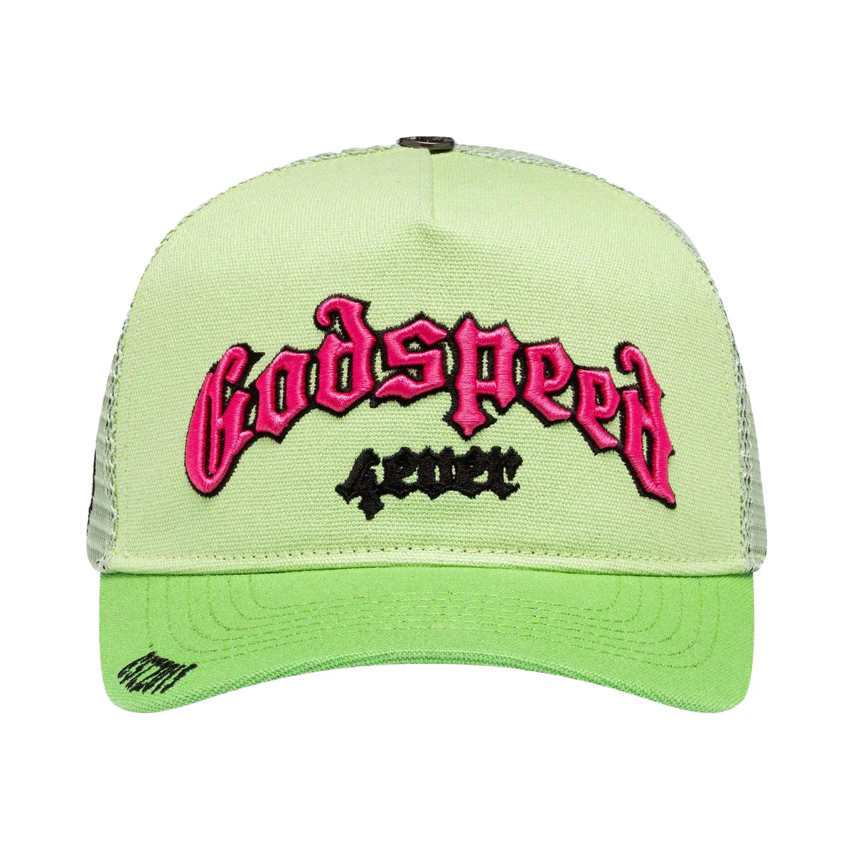 Godspeed Forever Trucker Hat Lime/Pink