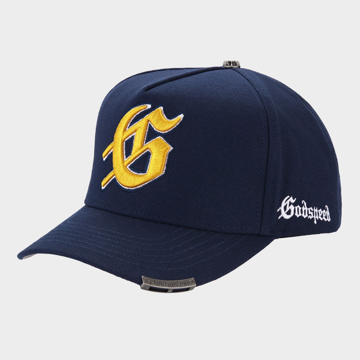Godspeed Forever G Logo Navy/Yellow Trucker Hat