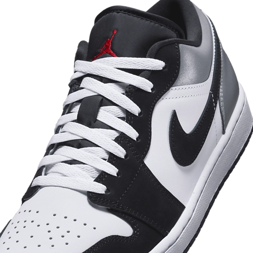 Jordan 1 Low: White Black Matte Silver Men (No Box)