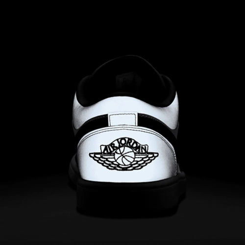 Jordan 1 Low: White Black Matte Silver Men (No Box)