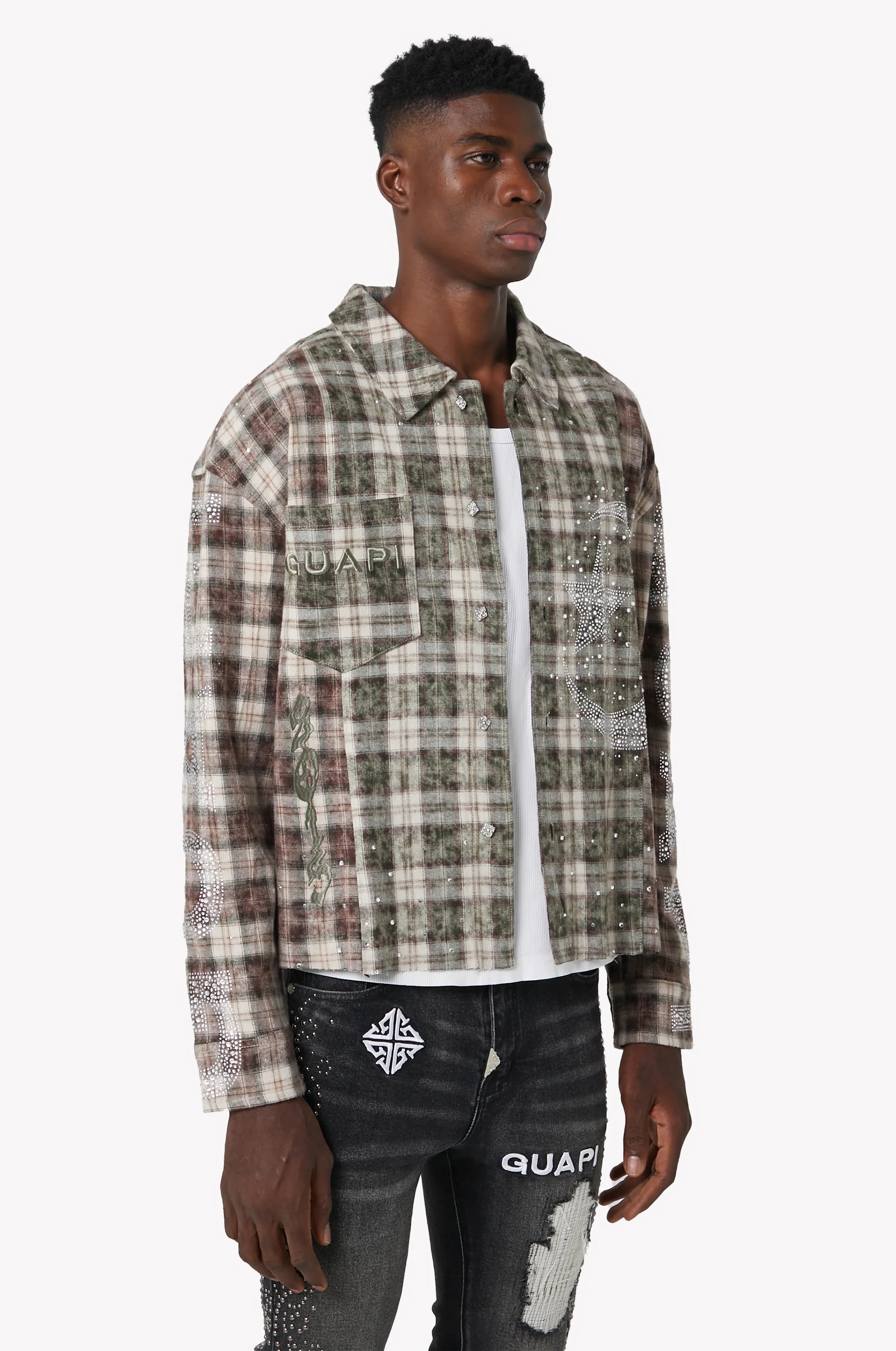 Guapi Mocha Crescent Flannel Shirt