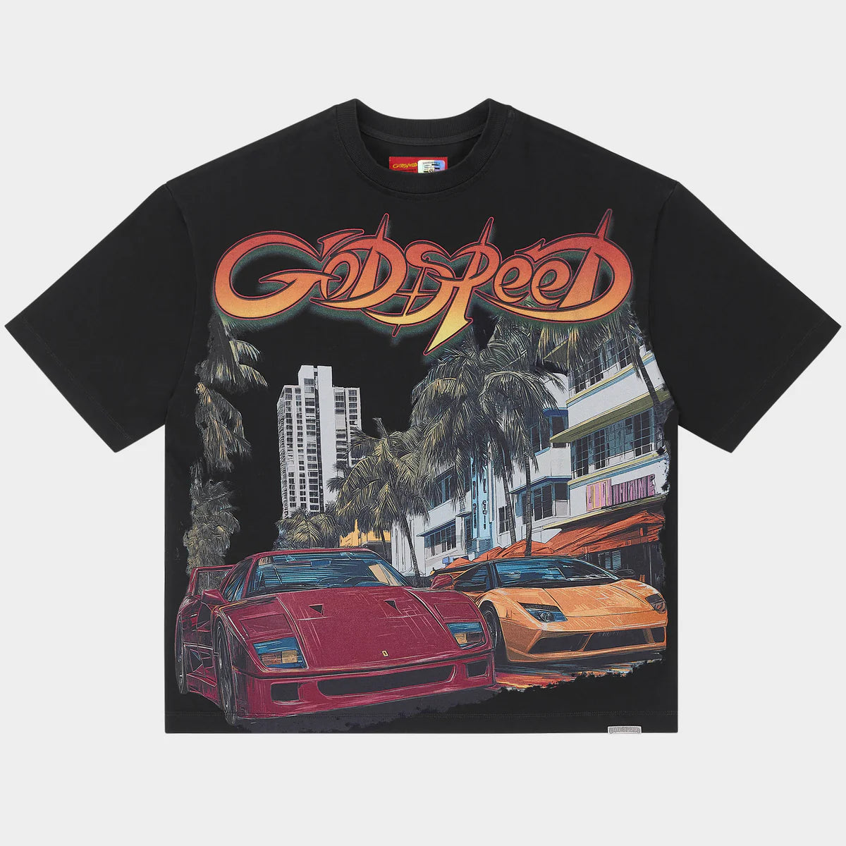 Godspeed South Beach Drive Miami Superrun T-Shirt In Black