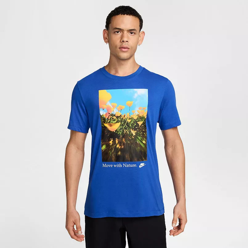 Nike Sportswear Move With Nature T-Shirt In Blue