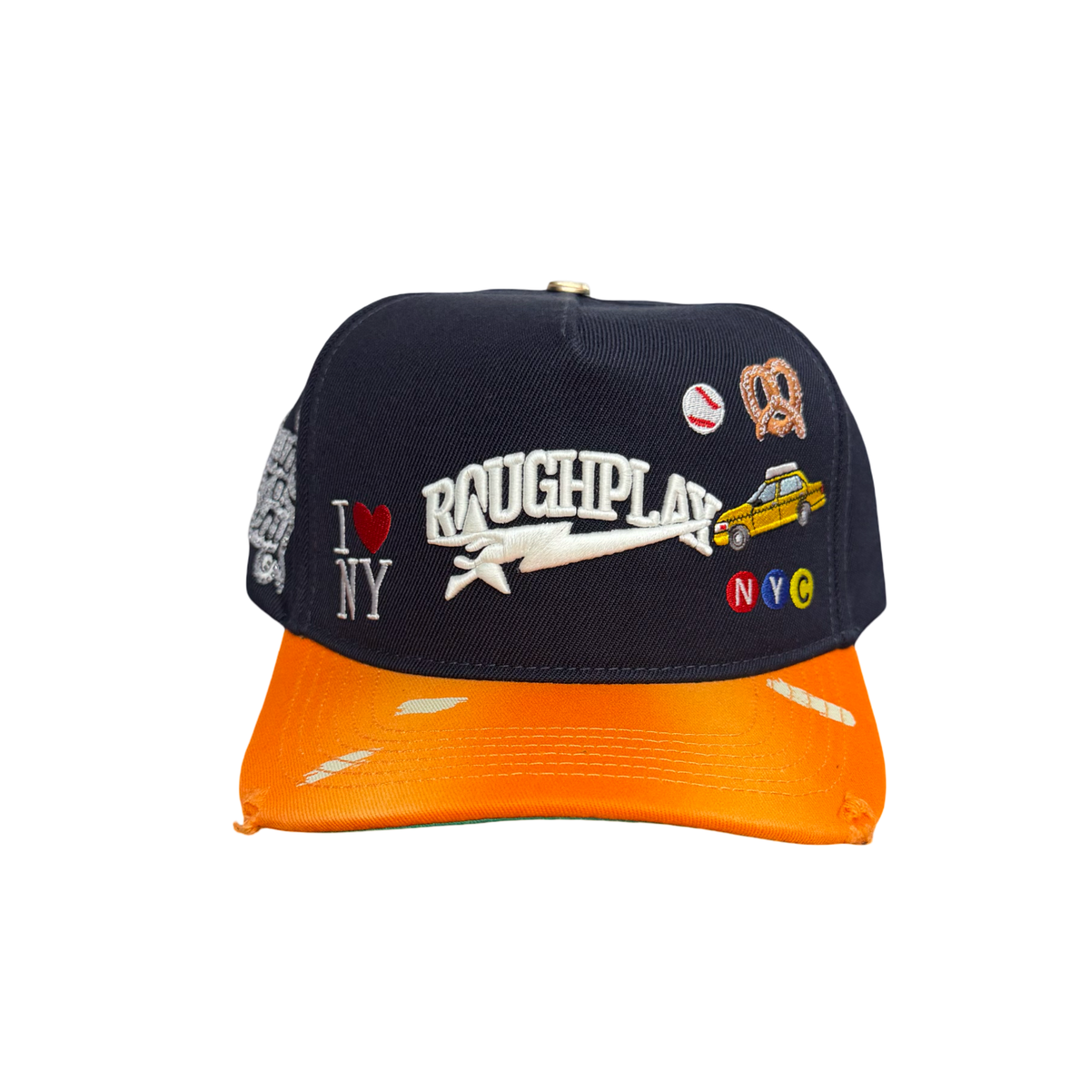 RoughPlay Navy/Orange Snapback Hat