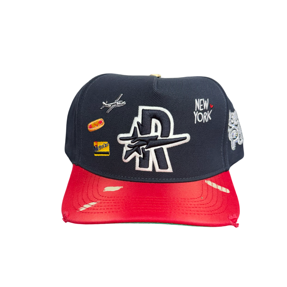 RoughPlay Navy/Red NYC Snapback Hat