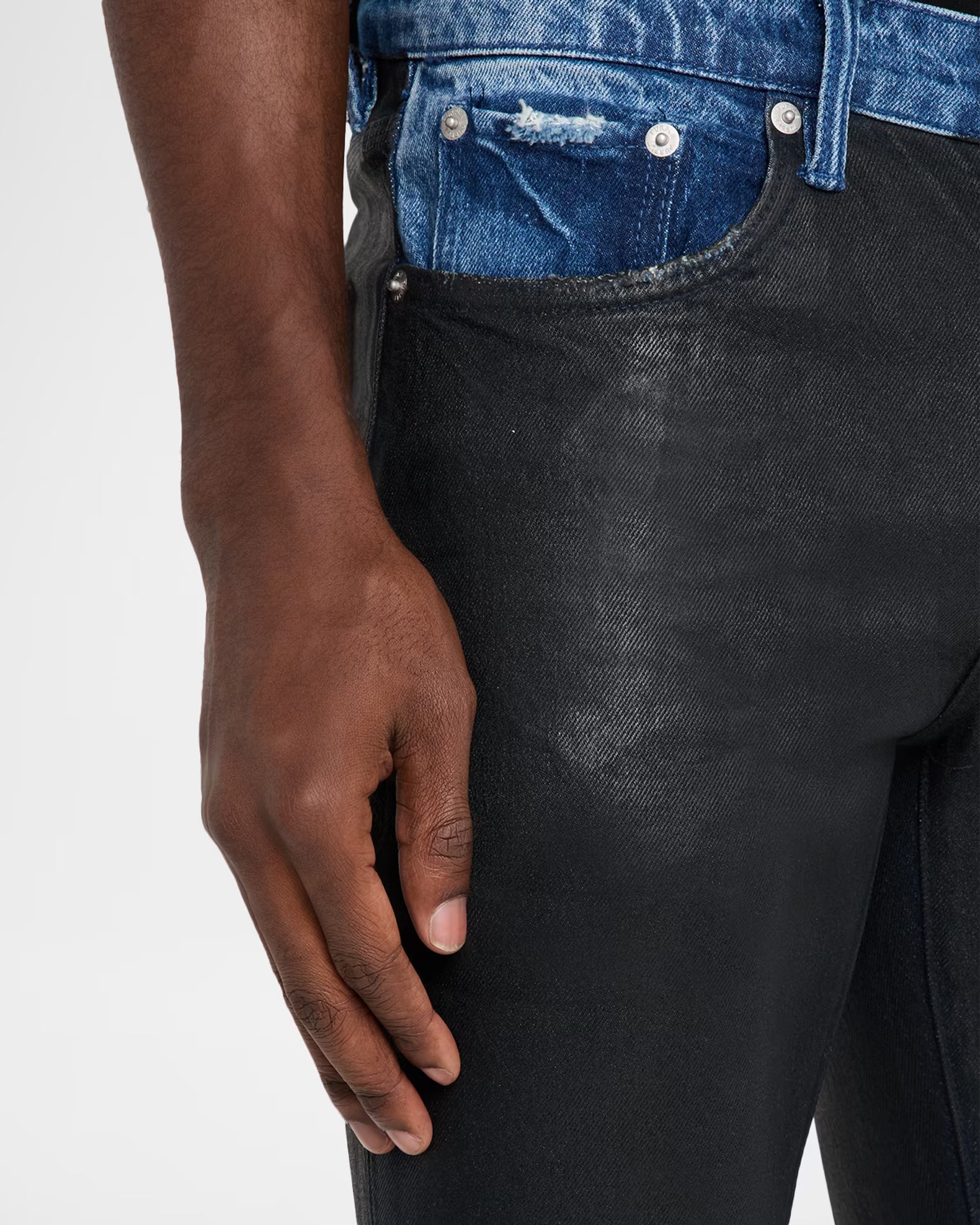 Purple Brand Denim Coated Jeans P001-SKCB126