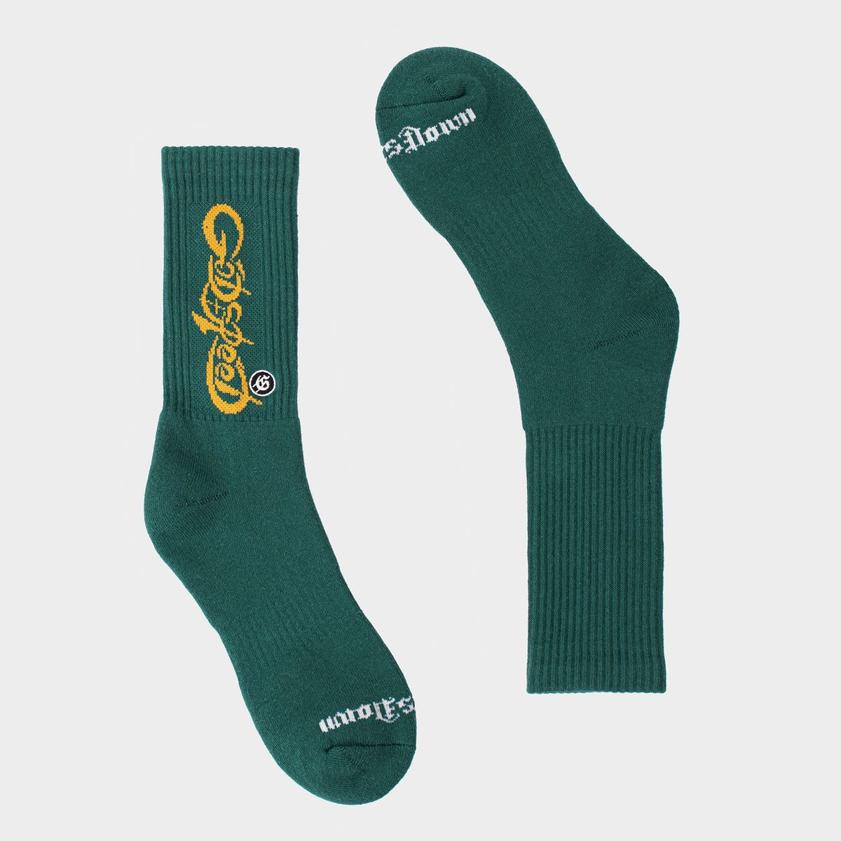 Godspeed New Age Logo Sock In Green/Yellow
