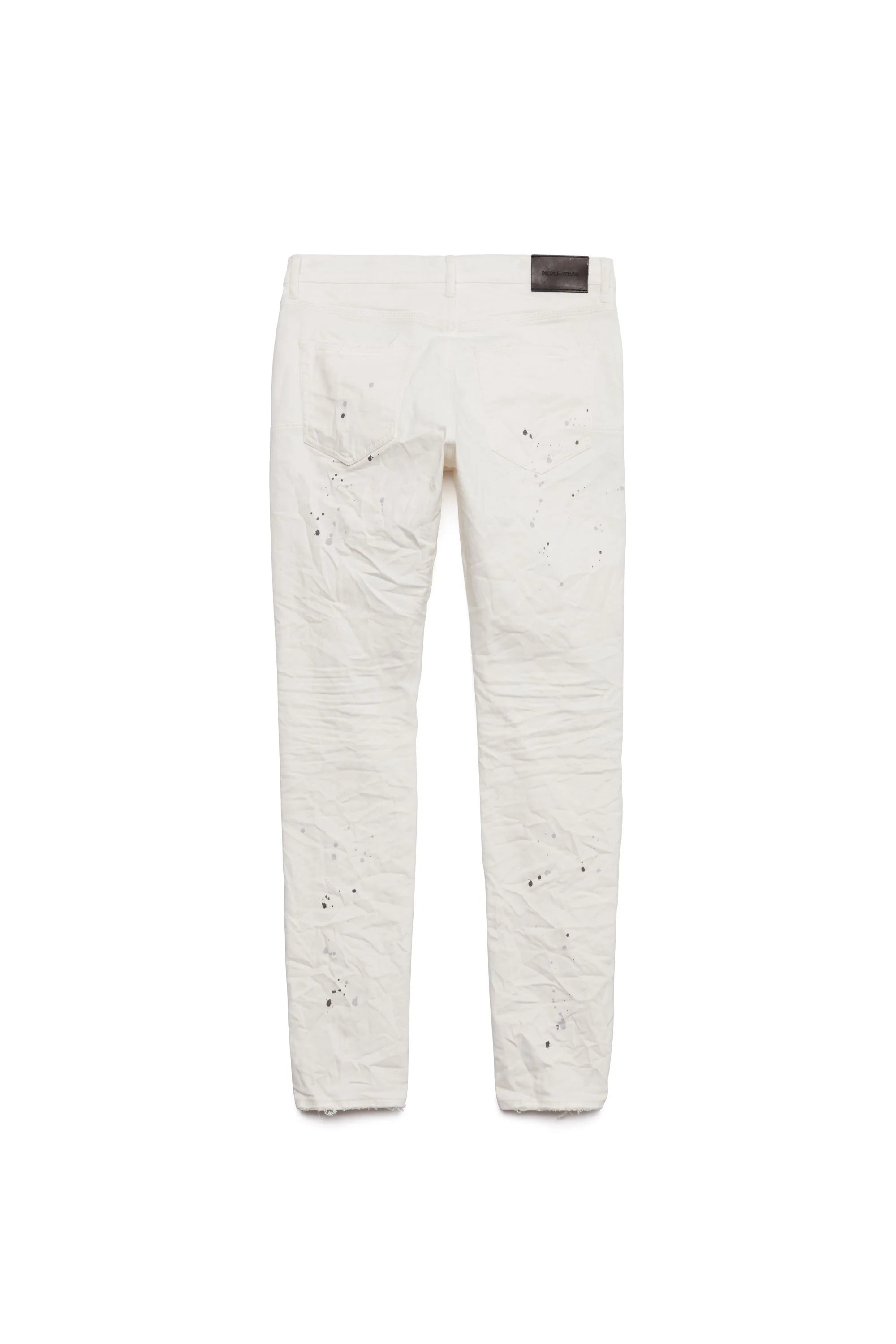 Purple Brand P001 Optic White Paint Blowout Jeans OWPB122