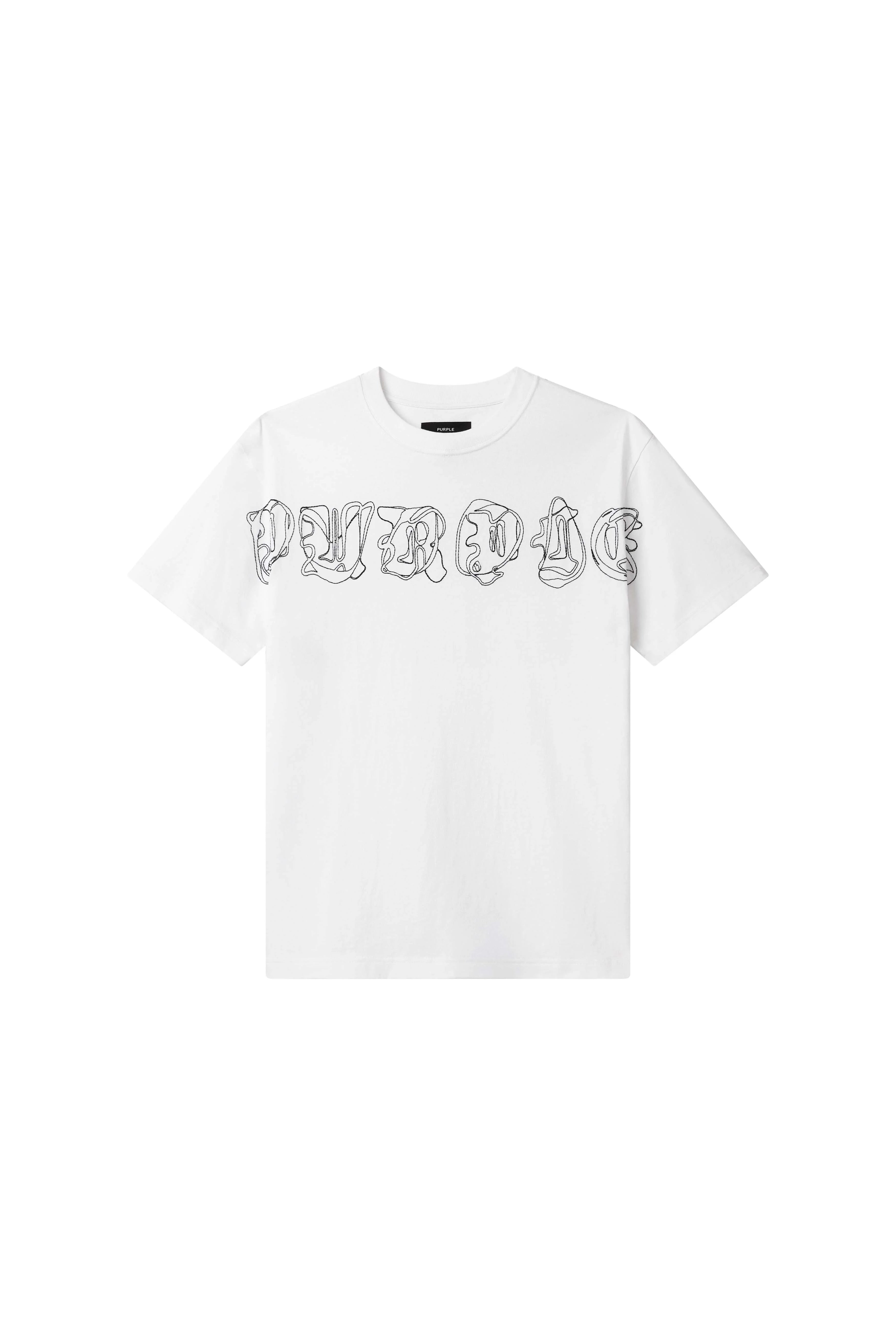 Purple Brand Outline T-Shirt P117-HWGO425