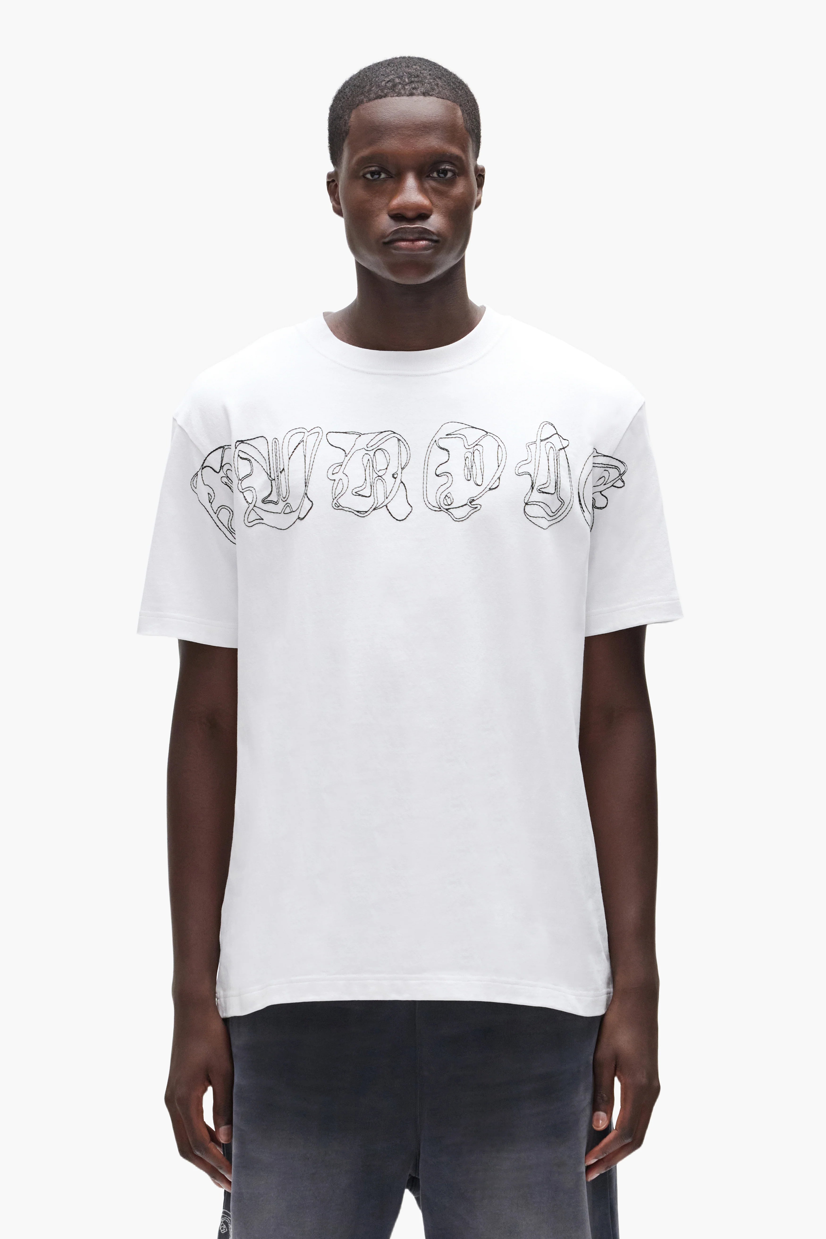 Purple Brand Outline T-Shirt P117-HWGO425