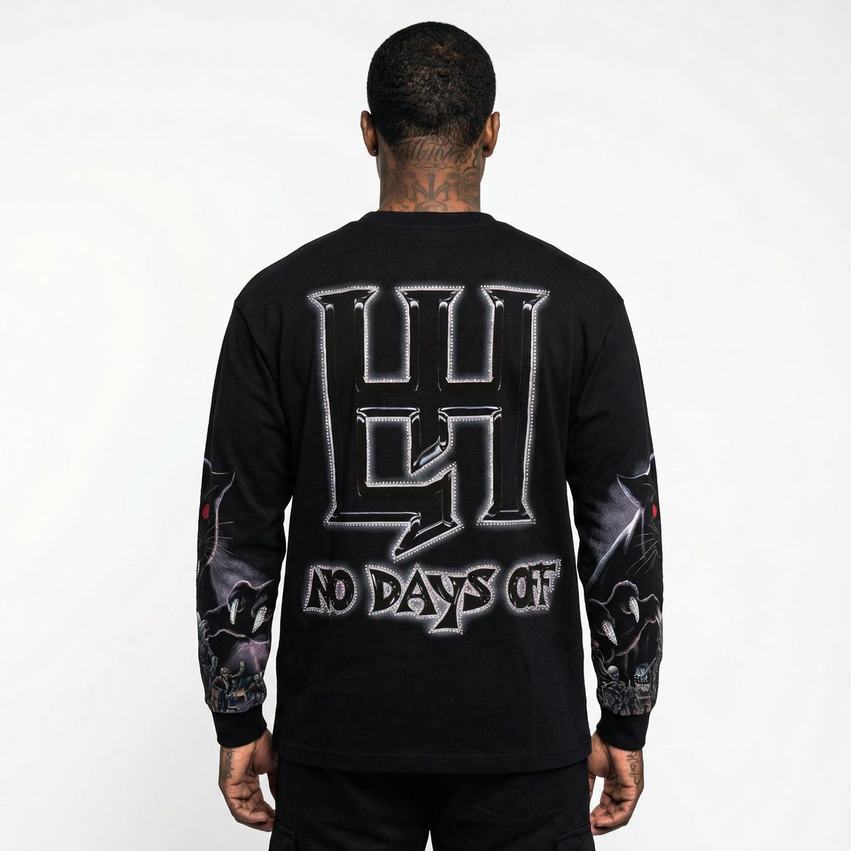 Life Hustlers Black Panther Long Sleeve T-Shirt
