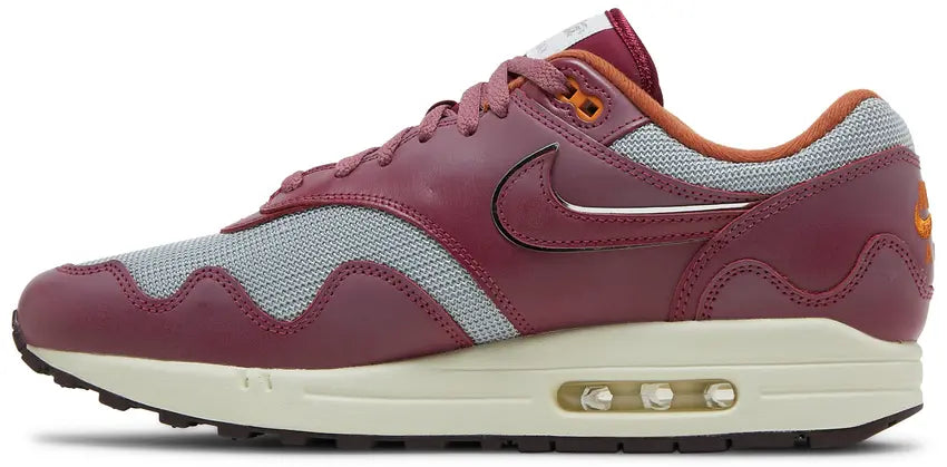 Patta x Nike Air Max 1: Rush Maroon Men