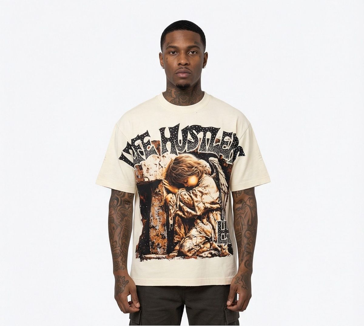 Life Hustlers Praying Angel T-Shirt