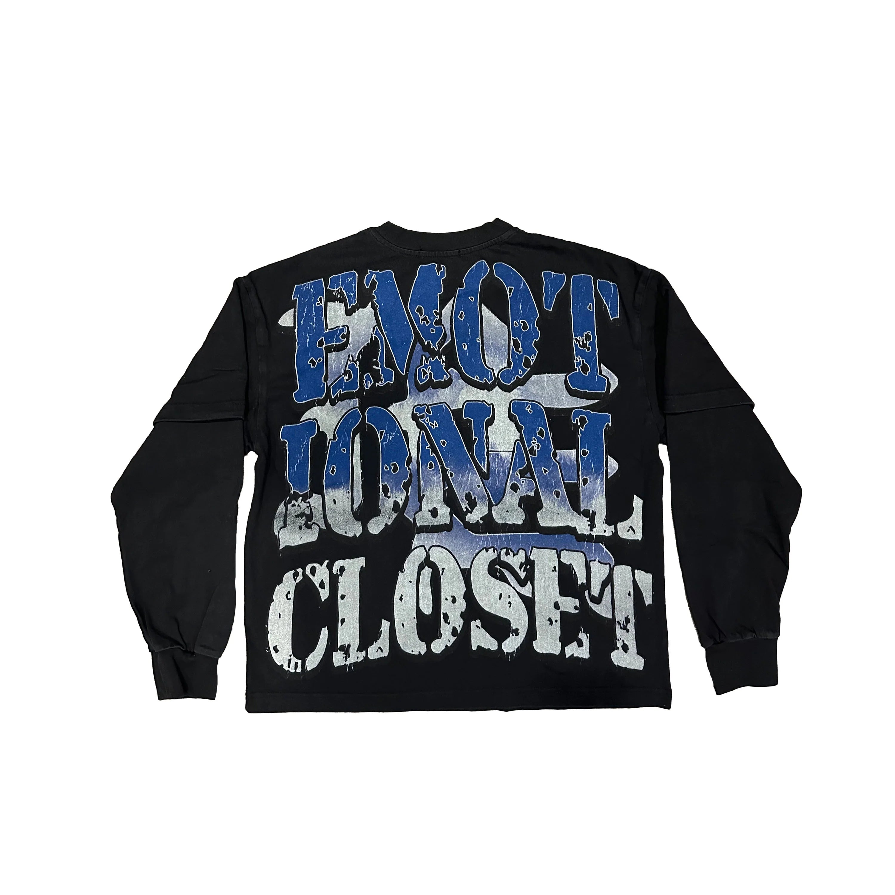 Mixed Emotion Racer Black Long Sleeve Shirt