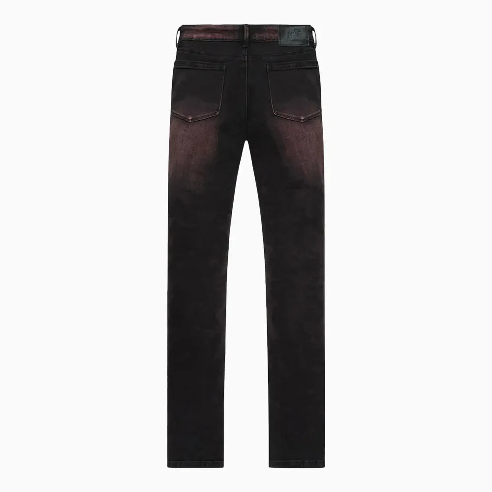 RtA Olivier Black Red Highlight Denim Jeans (MF24D835-B1838BKRDH)