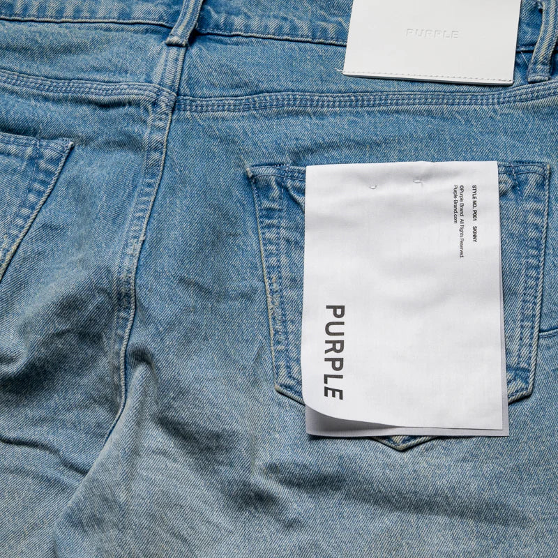Purple Brand Light Indigo Rhode Fade Skinny Jeans
