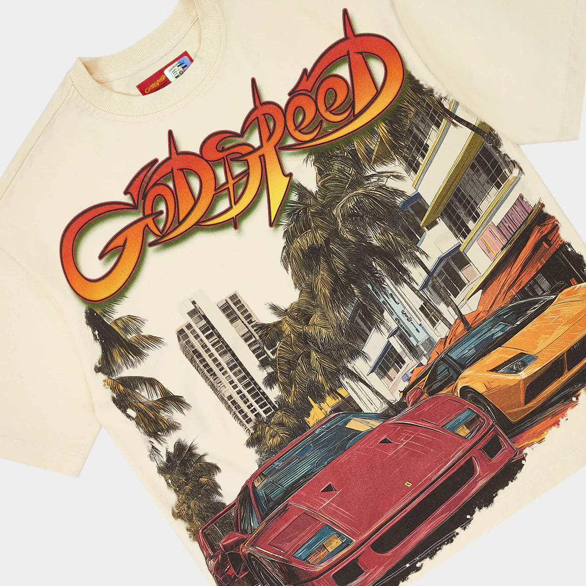 Godspeed South Beach Drive Miami Superrun T-shirt In Bone