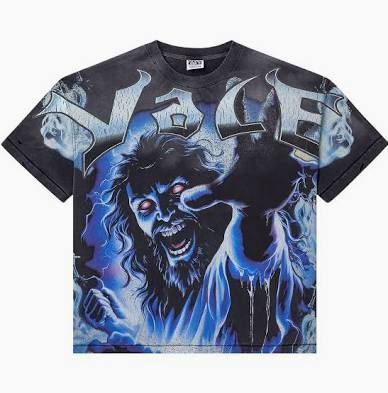 Vale Forever Fear Big Tee Black T Shirt