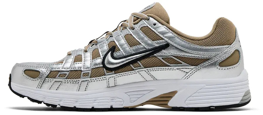 Nike Mens P-6000 Shoes Khaki Silver Pure Platinum Men (No Box)