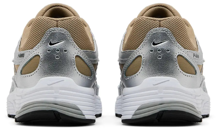 Nike Mens P-6000 Shoes Khaki Silver Pure Platinum Men (No Box)