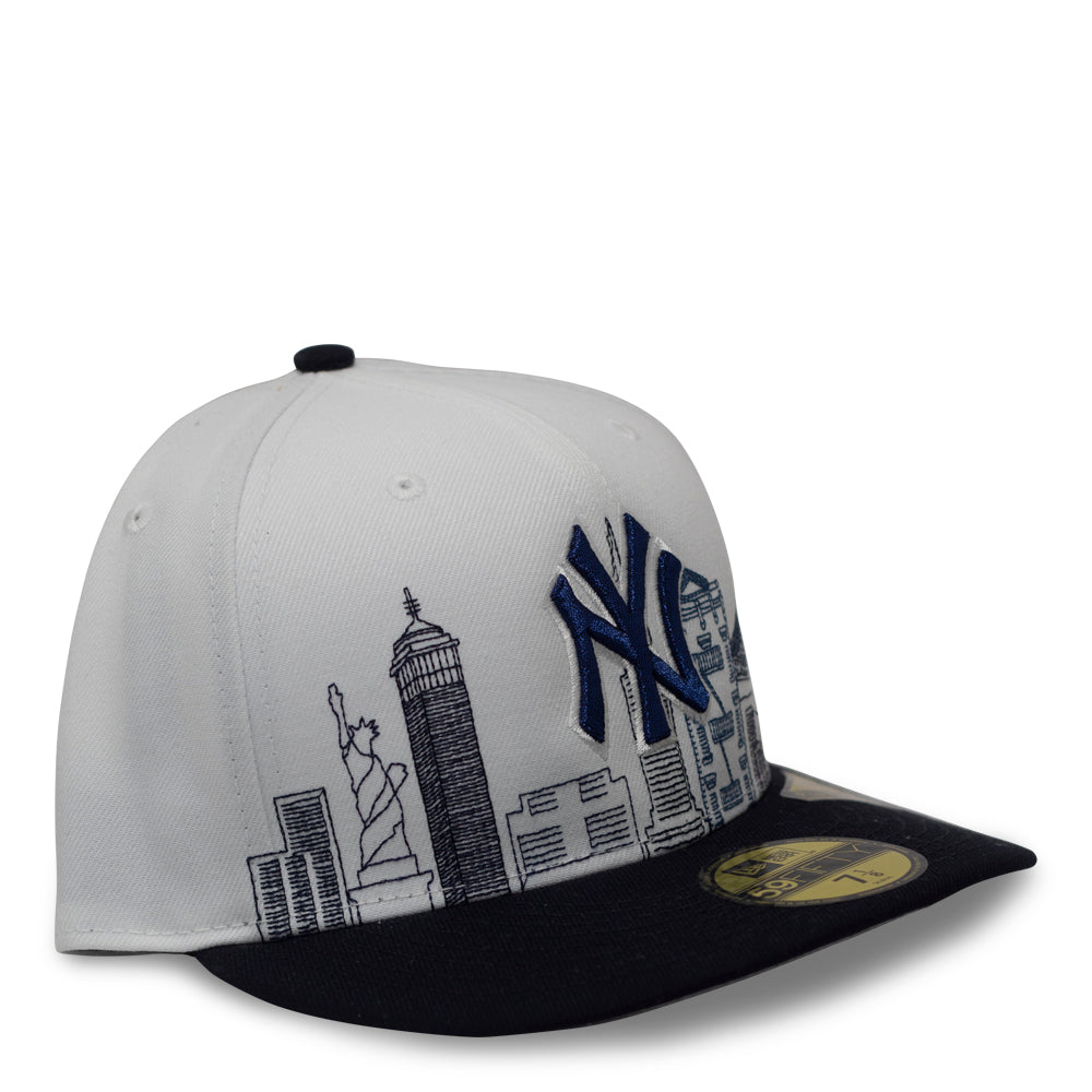 New York Yankees New Era 59Fifty Skyline Fitted Hat - Navy / White