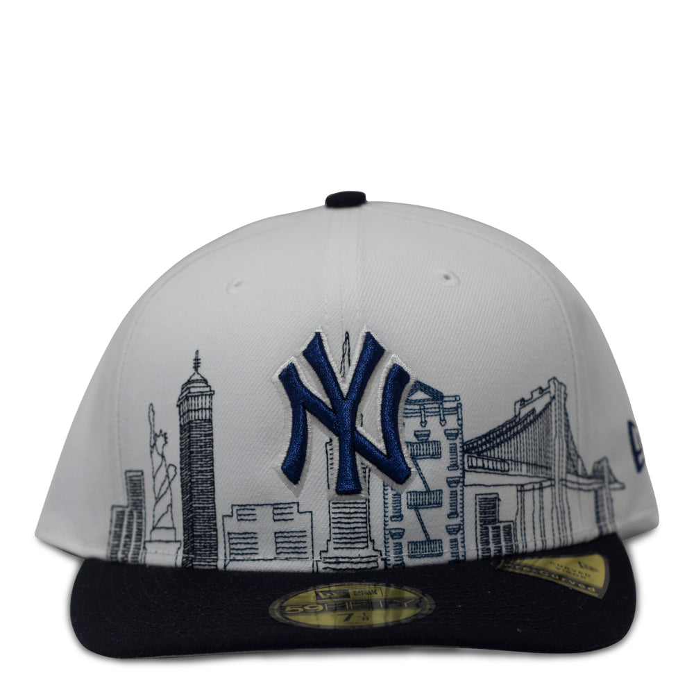 New York Yankees New Era 59Fifty Skyline Fitted Hat - Navy / White