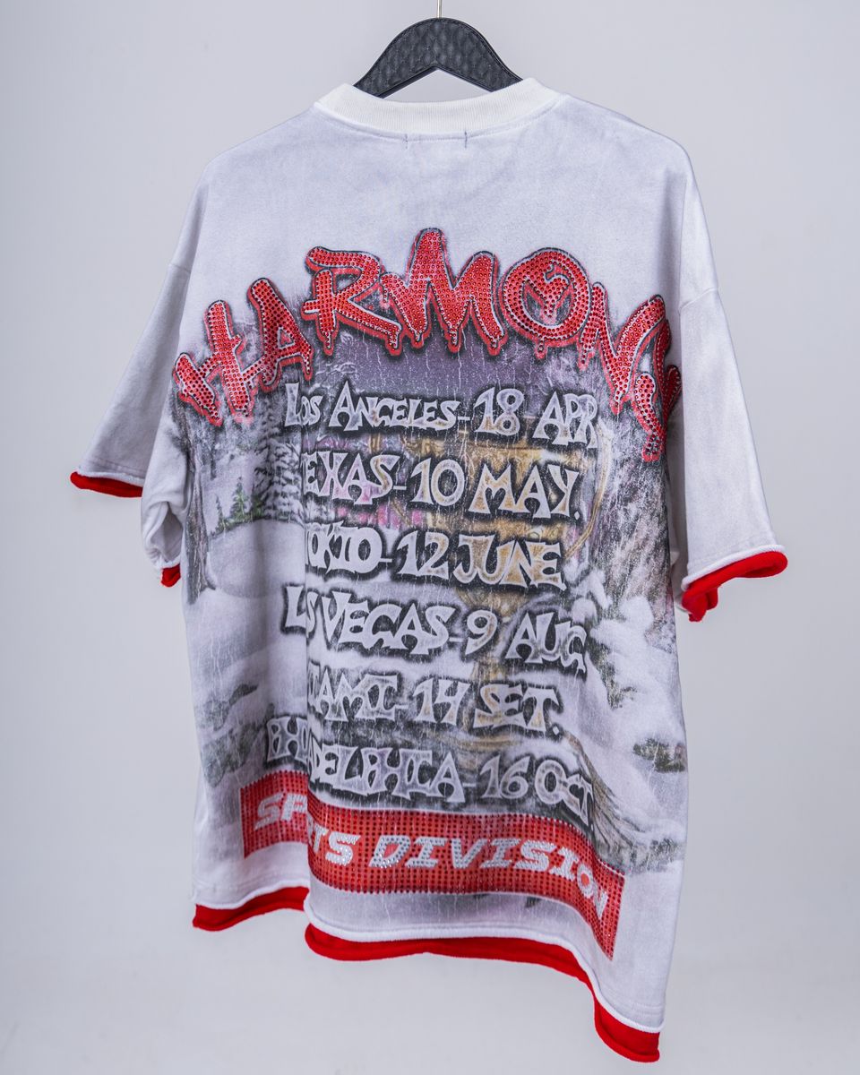Harmony Snow Skeleton T-Shirt In White