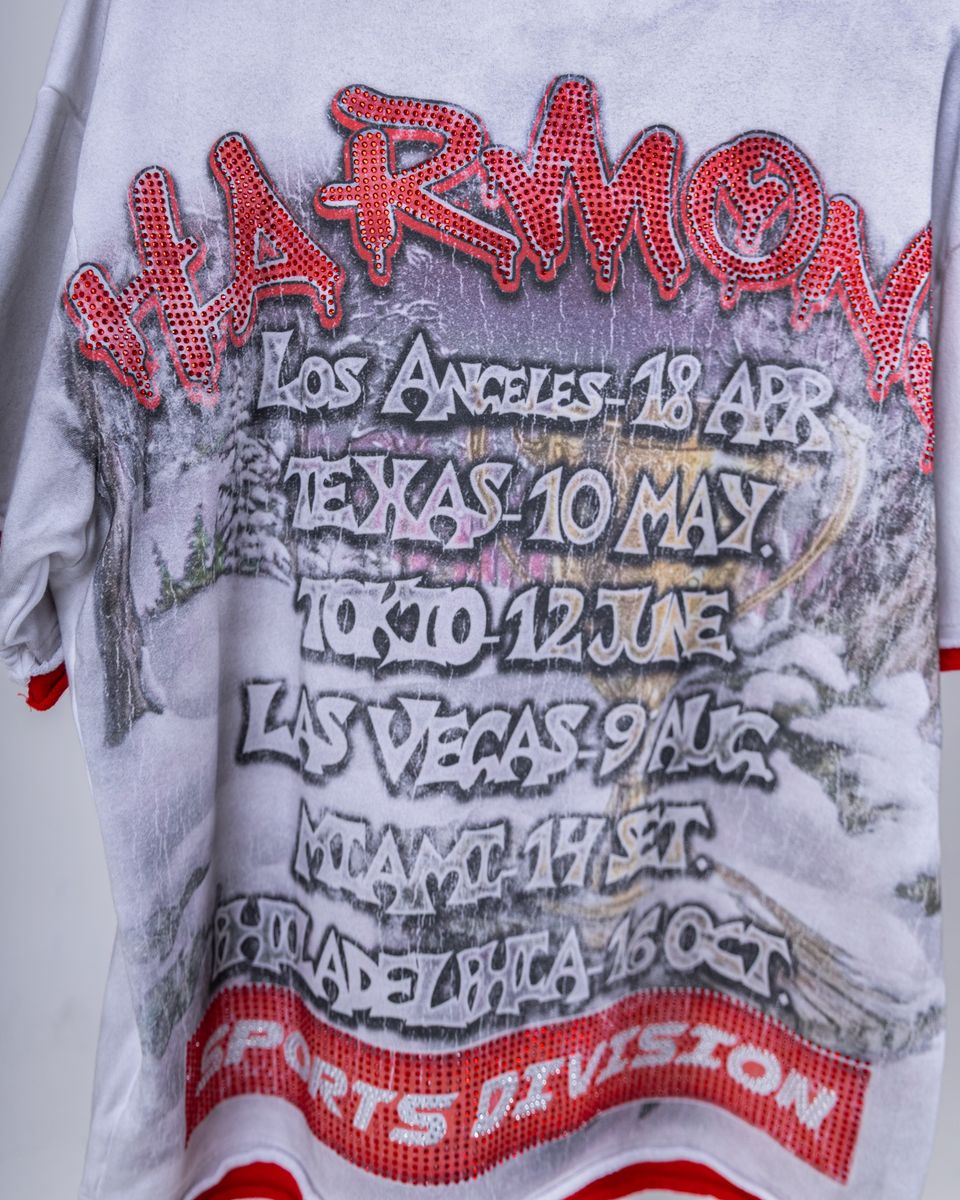 Harmony Snow Skeleton T-Shirt In White
