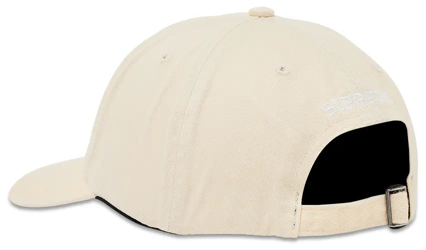 Supreme Pigment Coated S Logo 6 Panel Hat In Stone