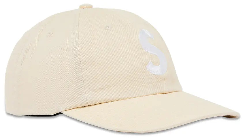 Supreme Pigment Coated S Logo 6 Panel Hat In Stone