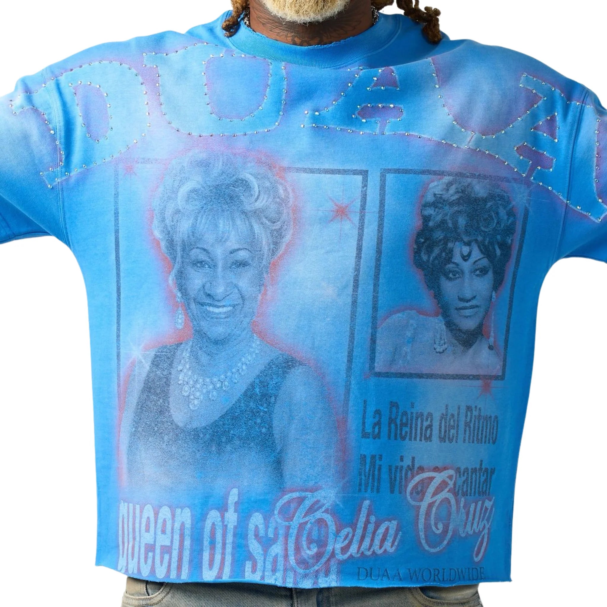 DUAA Sugar Short Sleeve T-shirt In Blue