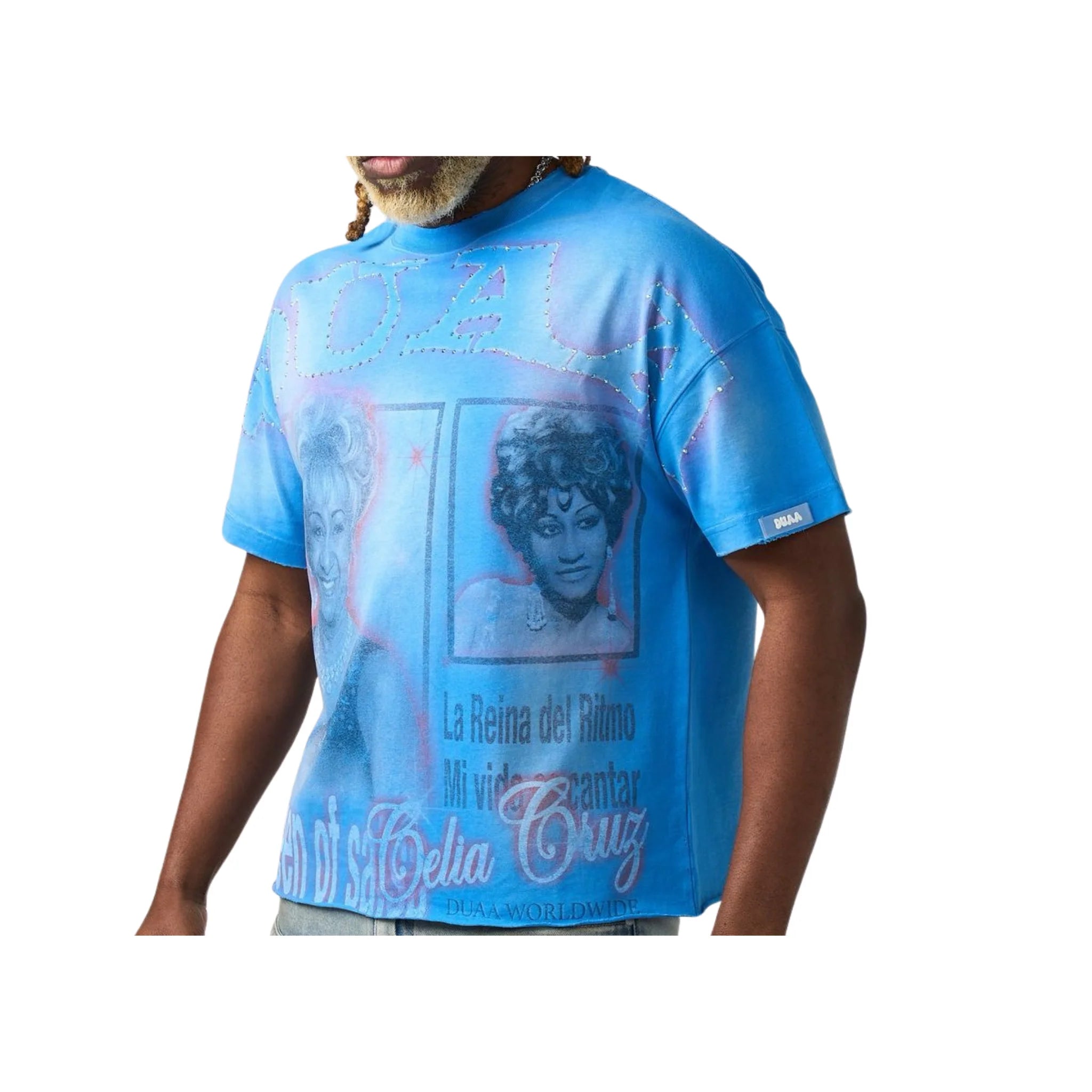 DUAA Sugar Short Sleeve T-shirt In Blue
