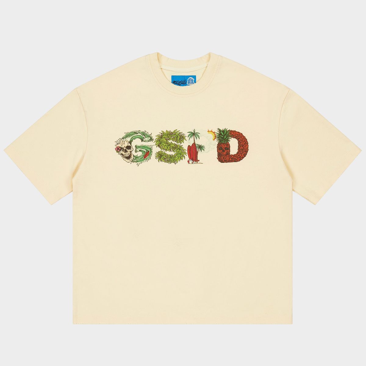 Godspeed Surfs Up T-shirt In Bone