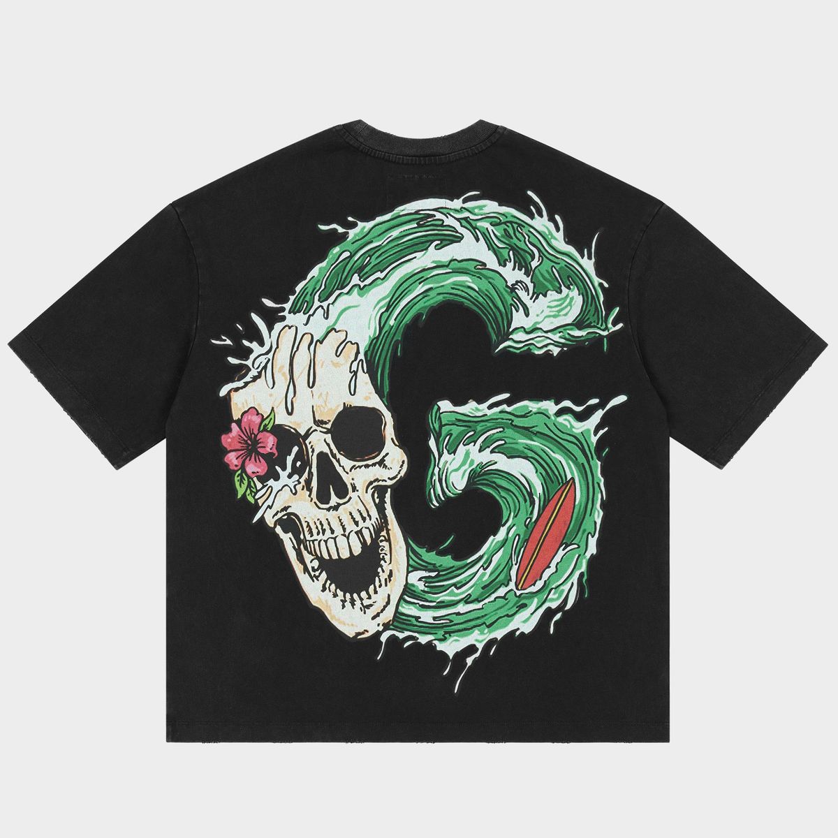 Godspeed Surfs Up T-shirt In Black