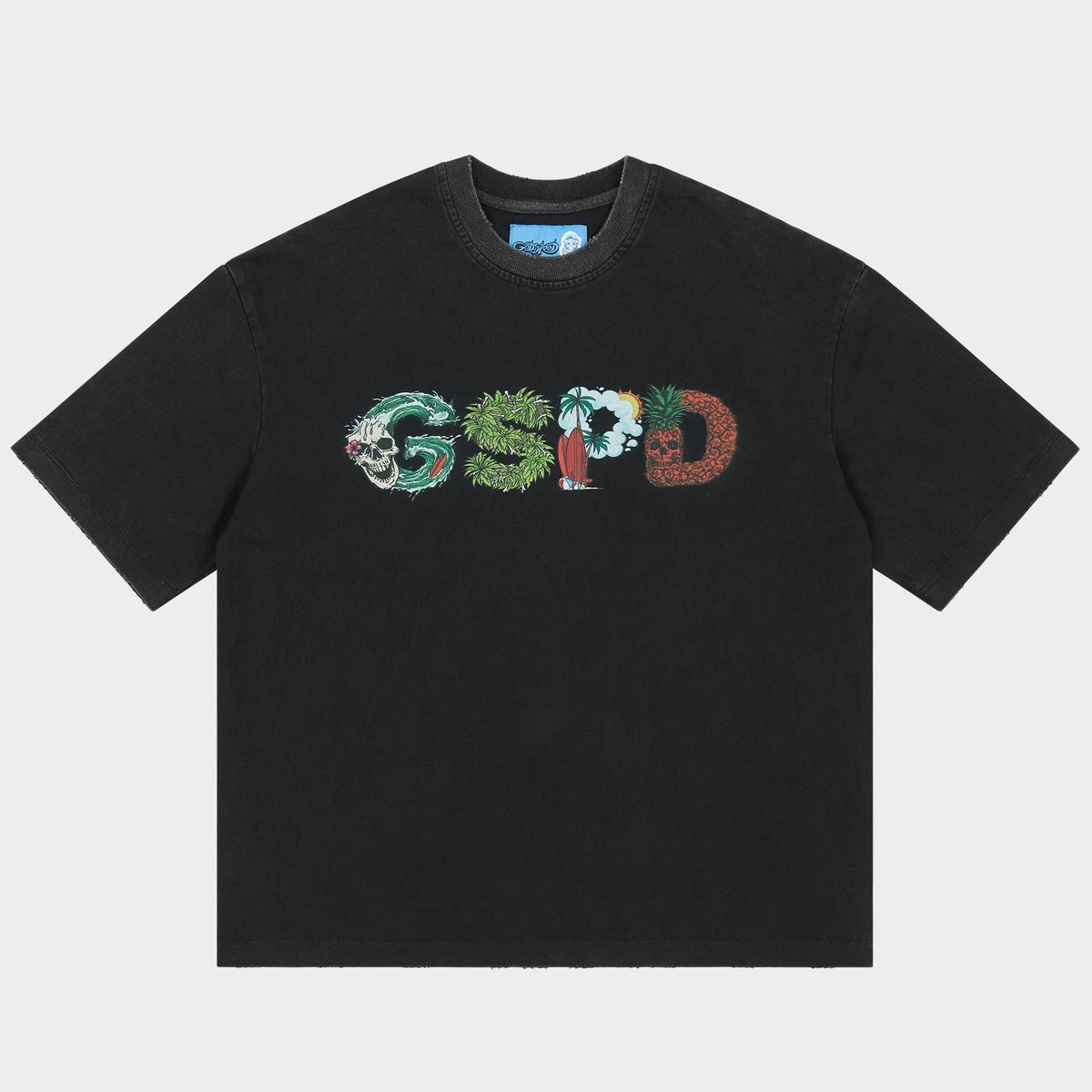 Godspeed Surfs Up T-shirt In Black