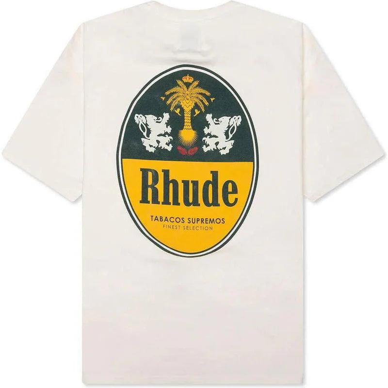 Rhude Tabaco Vintage White T-Shirt
