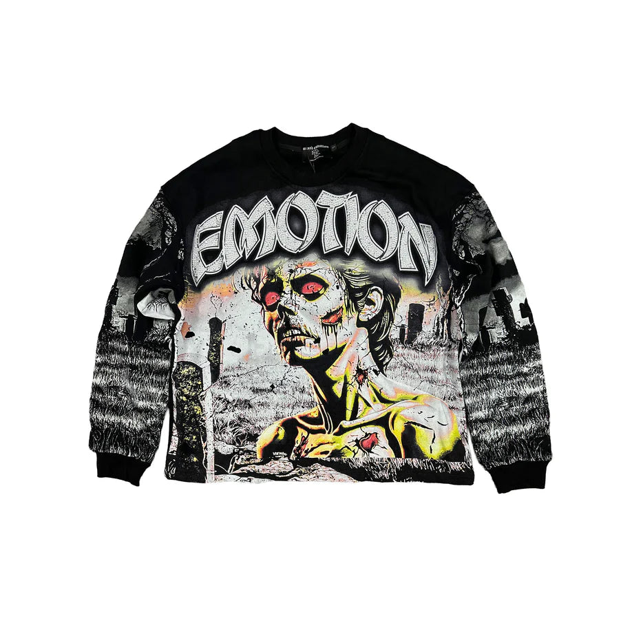 Mixed Emotion Tombstone Longsleeve T-Shirt