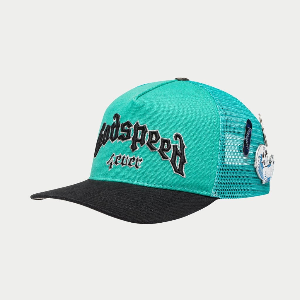 Godspeed Forever Trucker Hat Turquoise/Black