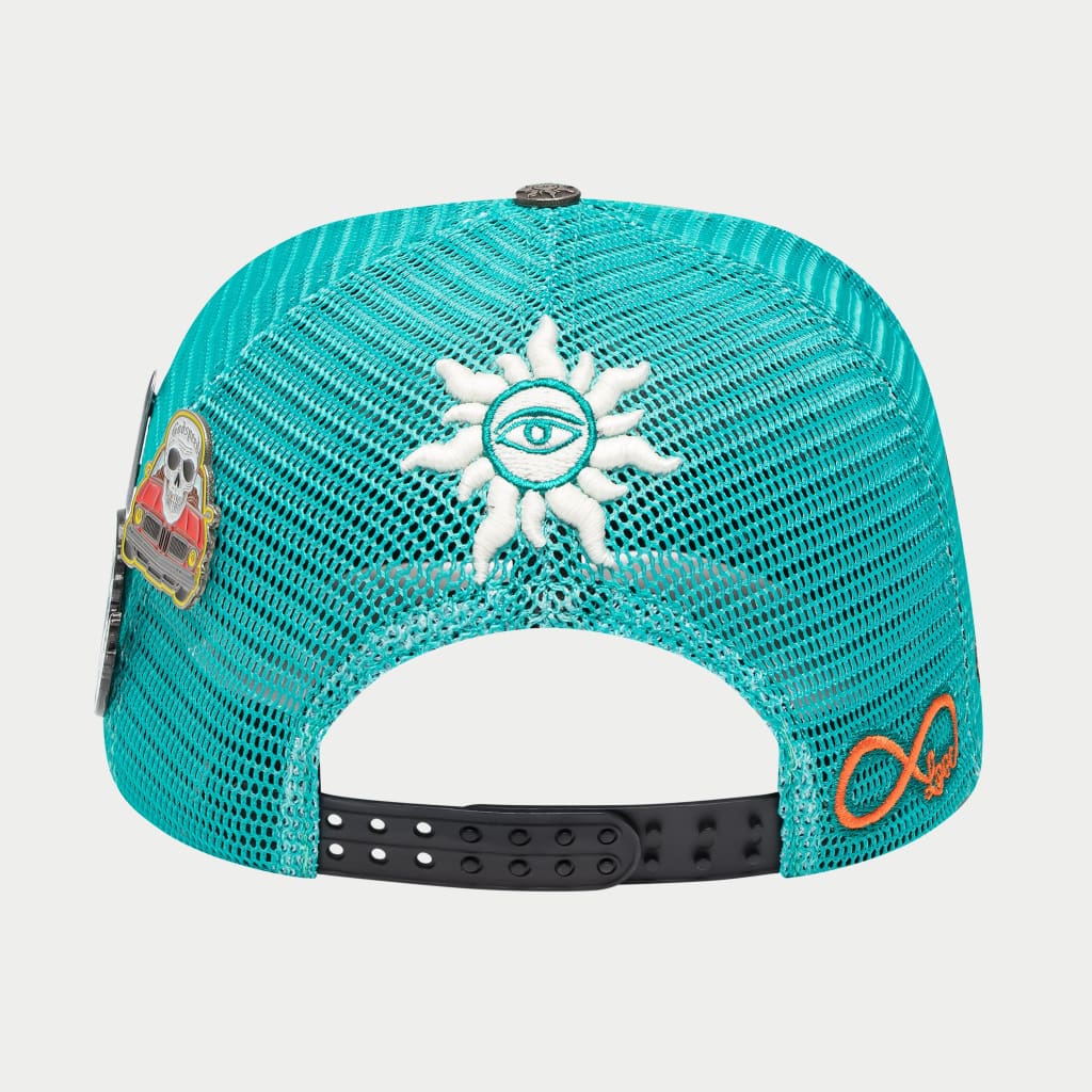 Godspeed Forever Trucker Hat Turquoise/Black