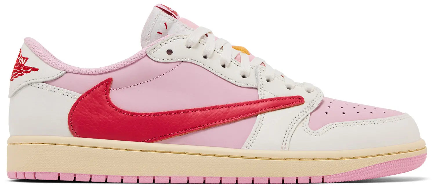 Travis Scott x Air Jordan 1 Retro Low OG: Sail Tropical Pink