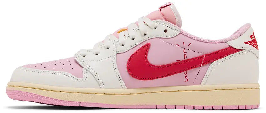 Travis Scott x Air Jordan 1 Retro Low OG: Sail Tropical Pink